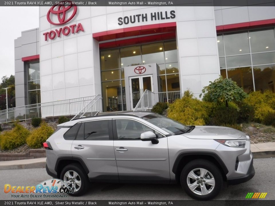 2021 Toyota RAV4 XLE AWD Silver Sky Metallic / Black Photo #2