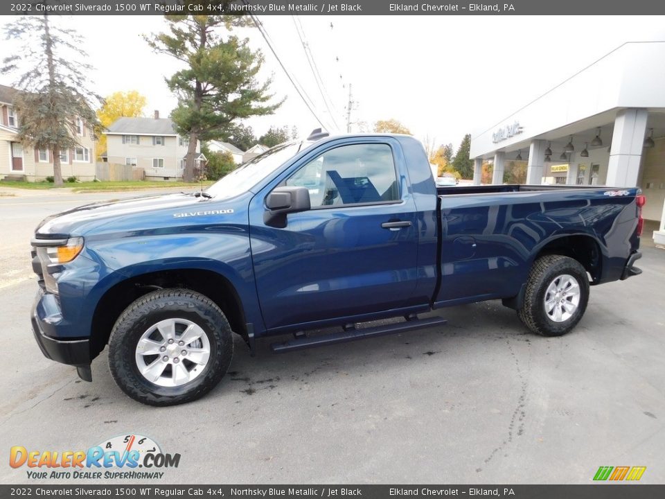 Northsky Blue Metallic 2022 Chevrolet Silverado 1500 WT Regular Cab 4x4 Photo #1