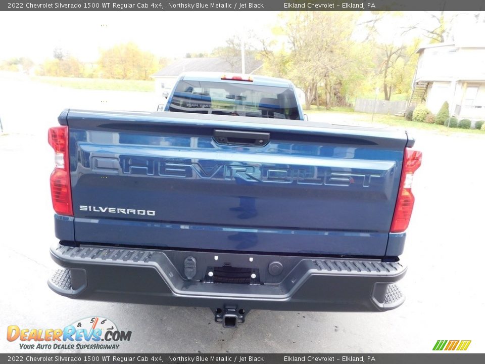 2022 Chevrolet Silverado 1500 WT Regular Cab 4x4 Northsky Blue Metallic / Jet Black Photo #11