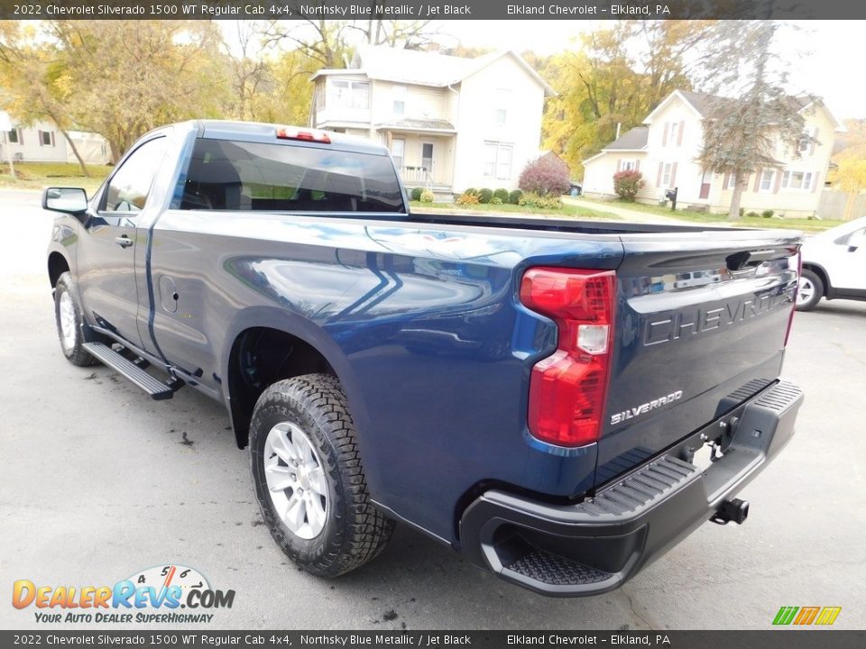 2022 Chevrolet Silverado 1500 WT Regular Cab 4x4 Northsky Blue Metallic / Jet Black Photo #12