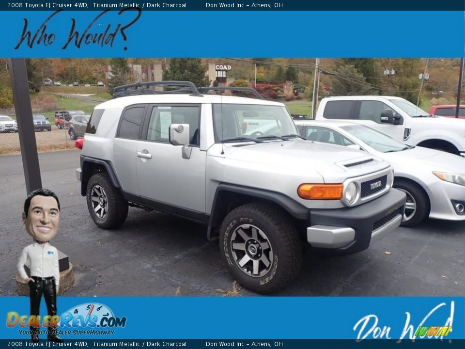 2008 Toyota FJ Cruiser 4WD Titanium Metallic / Dark Charcoal Photo #1