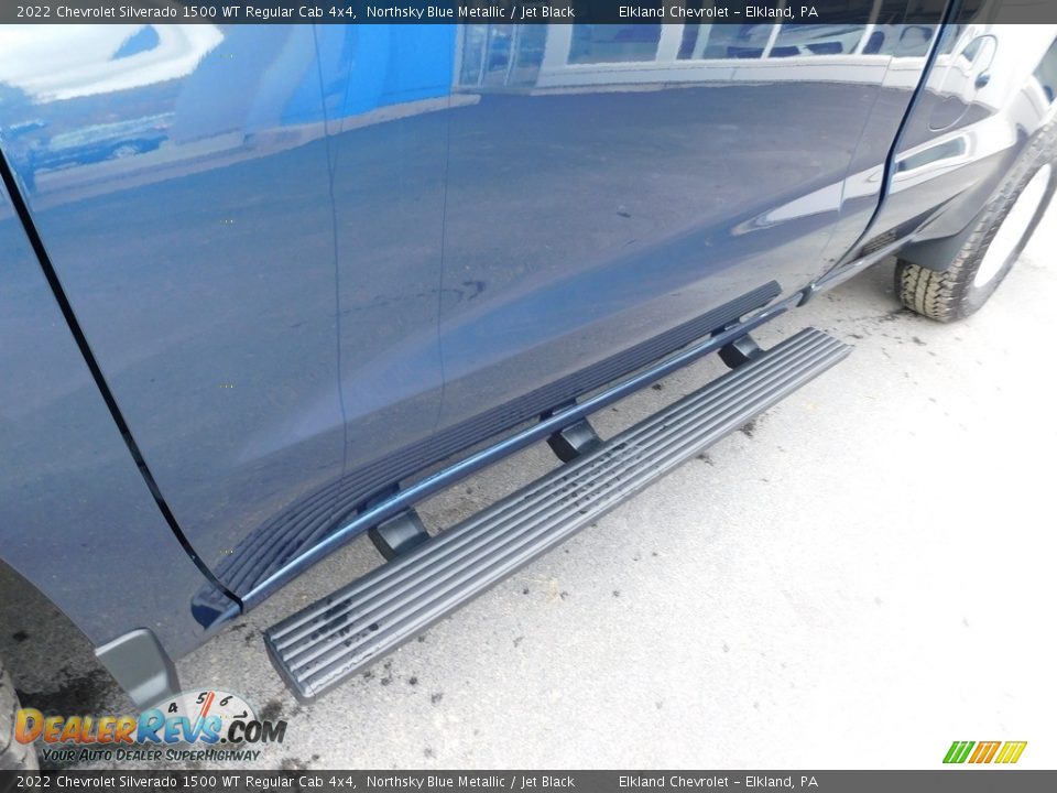 2022 Chevrolet Silverado 1500 WT Regular Cab 4x4 Northsky Blue Metallic / Jet Black Photo #18