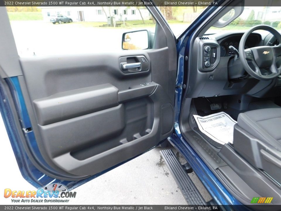 2022 Chevrolet Silverado 1500 WT Regular Cab 4x4 Northsky Blue Metallic / Jet Black Photo #19