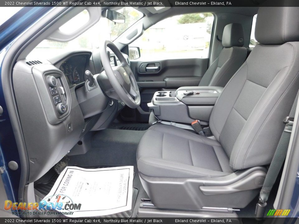 2022 Chevrolet Silverado 1500 WT Regular Cab 4x4 Northsky Blue Metallic / Jet Black Photo #22