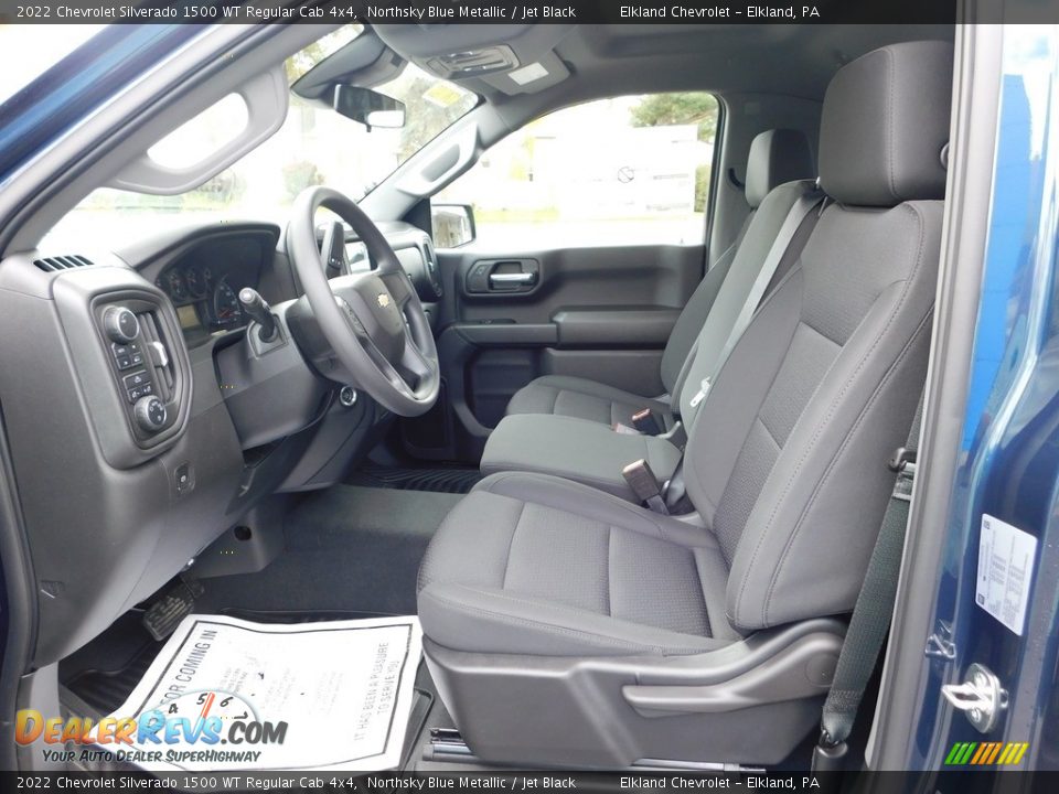 2022 Chevrolet Silverado 1500 WT Regular Cab 4x4 Northsky Blue Metallic / Jet Black Photo #23