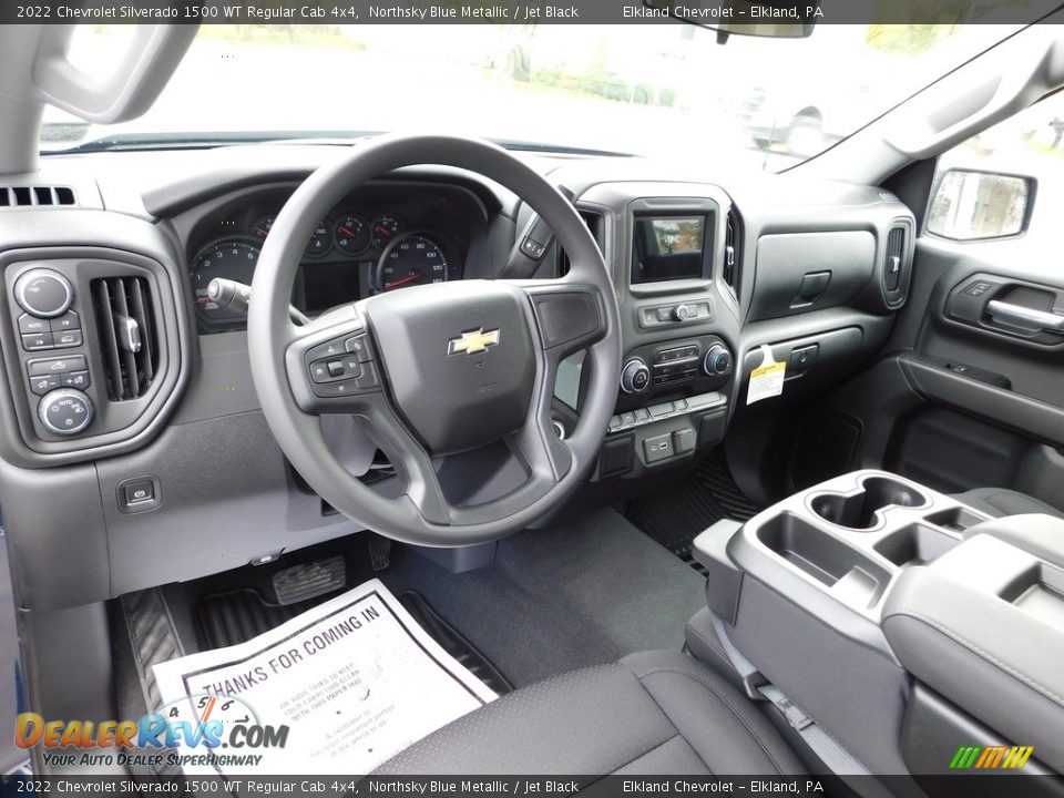 2022 Chevrolet Silverado 1500 WT Regular Cab 4x4 Northsky Blue Metallic / Jet Black Photo #25