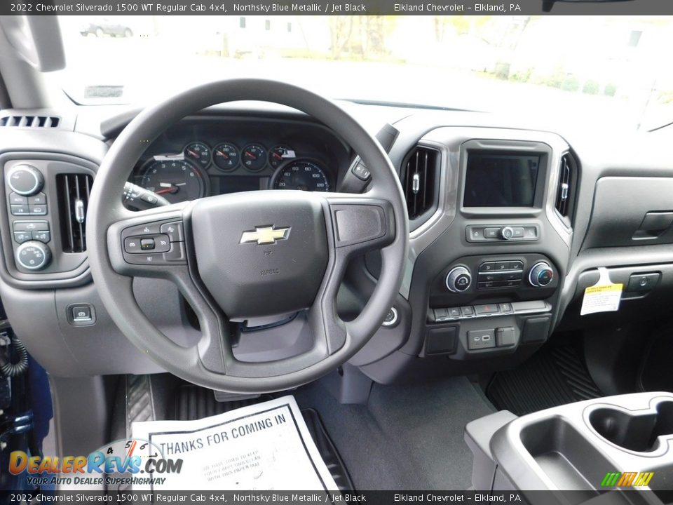 2022 Chevrolet Silverado 1500 WT Regular Cab 4x4 Northsky Blue Metallic / Jet Black Photo #26