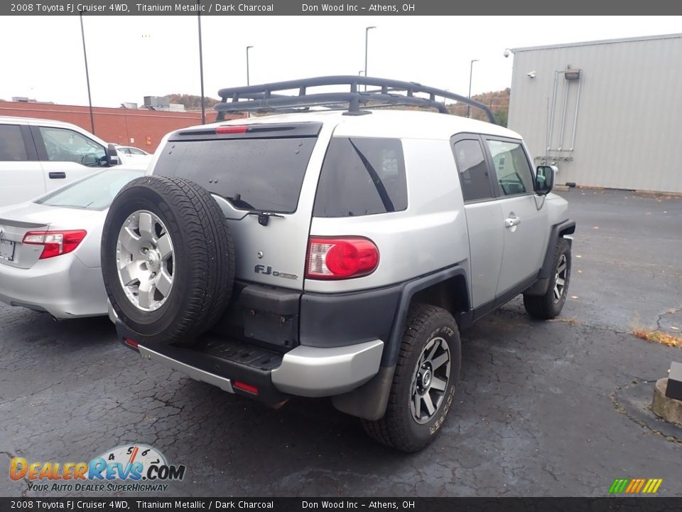 2008 Toyota FJ Cruiser 4WD Titanium Metallic / Dark Charcoal Photo #10