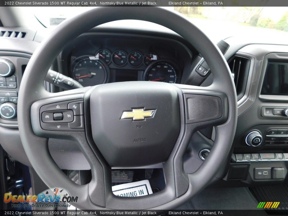 2022 Chevrolet Silverado 1500 WT Regular Cab 4x4 Northsky Blue Metallic / Jet Black Photo #27