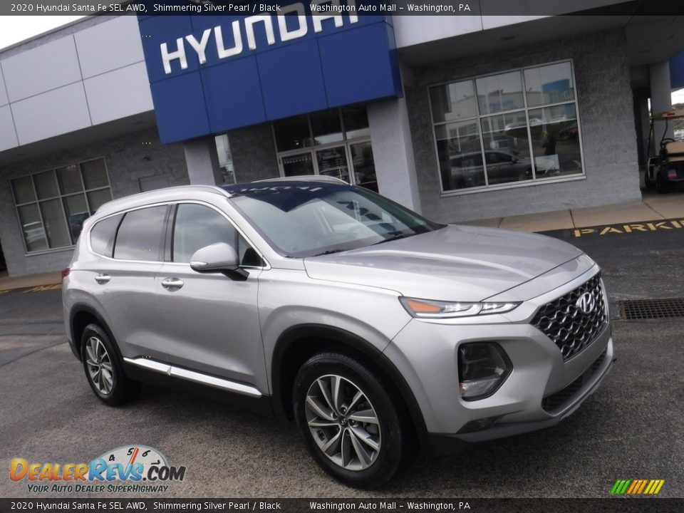 2020 Hyundai Santa Fe SEL AWD Shimmering Silver Pearl / Black Photo #1