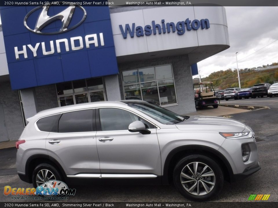 2020 Hyundai Santa Fe SEL AWD Shimmering Silver Pearl / Black Photo #2