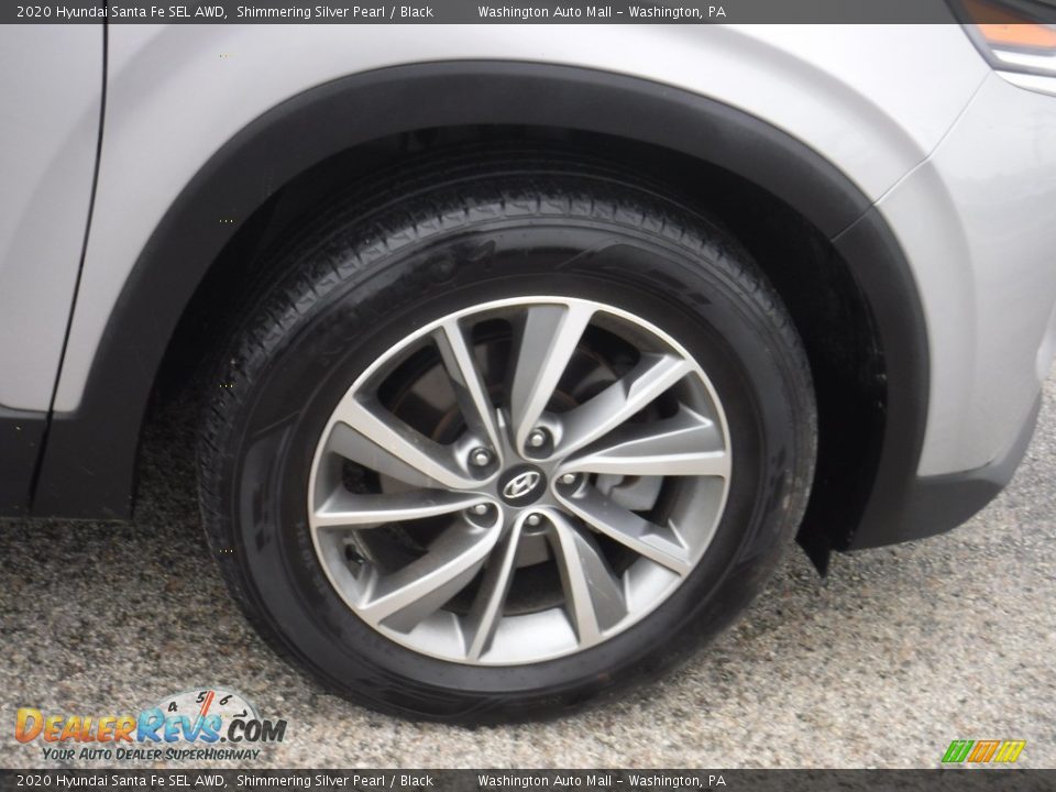 2020 Hyundai Santa Fe SEL AWD Shimmering Silver Pearl / Black Photo #3