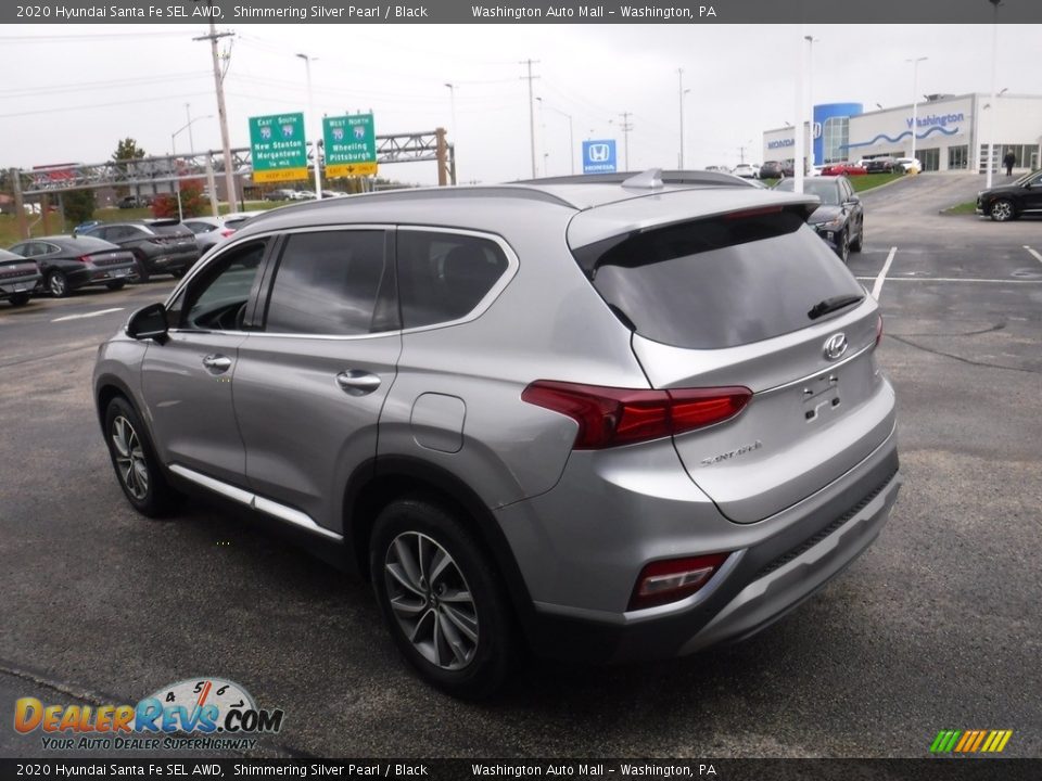 2020 Hyundai Santa Fe SEL AWD Shimmering Silver Pearl / Black Photo #7