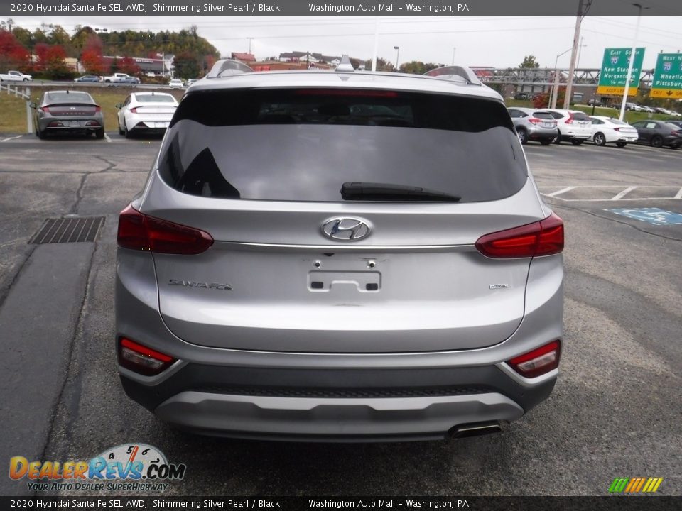 2020 Hyundai Santa Fe SEL AWD Shimmering Silver Pearl / Black Photo #8