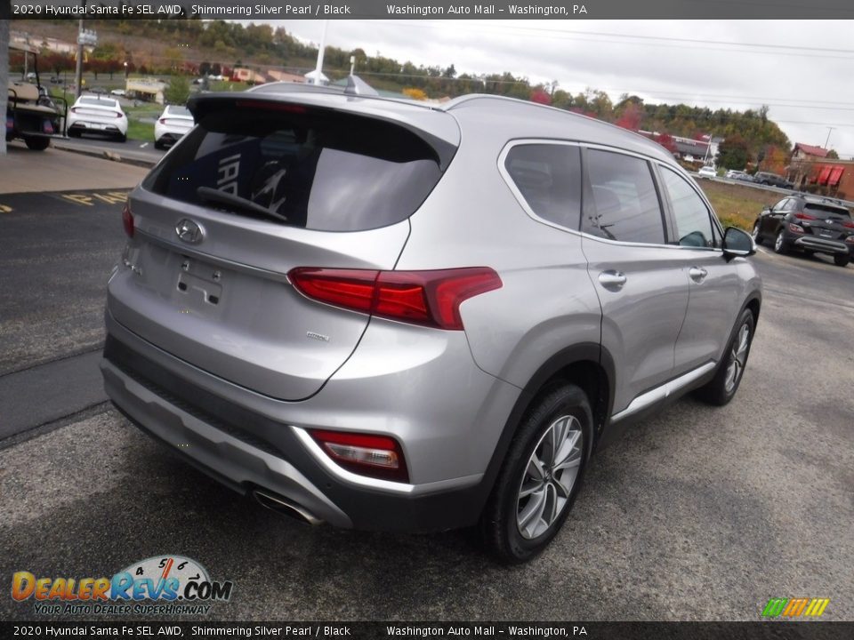 2020 Hyundai Santa Fe SEL AWD Shimmering Silver Pearl / Black Photo #9