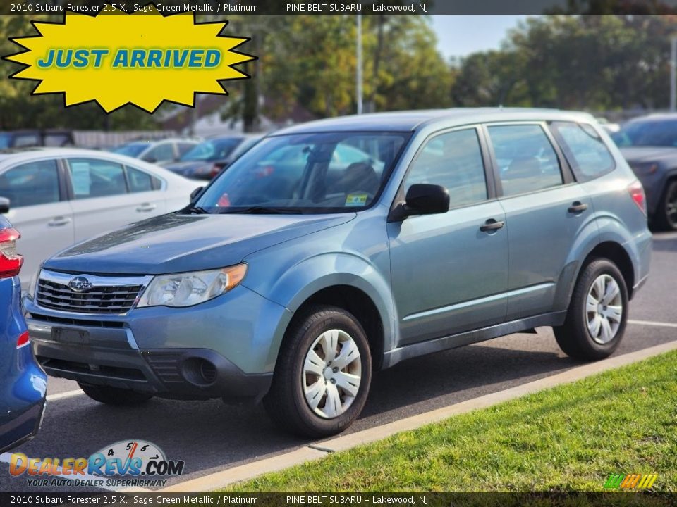 2010 Subaru Forester 2.5 X Sage Green Metallic / Platinum Photo #1