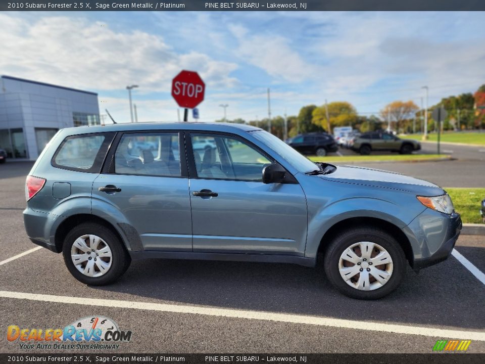 2010 Subaru Forester 2.5 X Sage Green Metallic / Platinum Photo #5