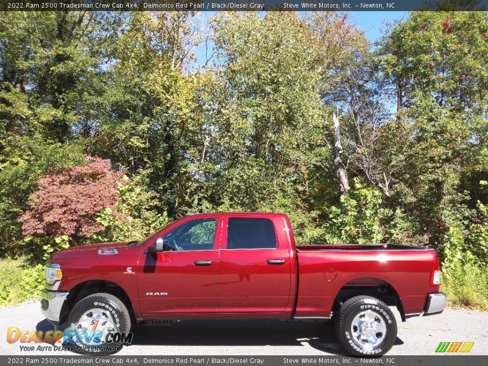 2022 Ram 2500 Tradesman Crew Cab 4x4 Delmonico Red Pearl / Black/Diesel Gray Photo #1