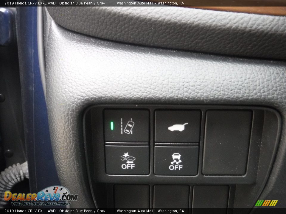 2019 Honda CR-V EX-L AWD Obsidian Blue Pearl / Gray Photo #14