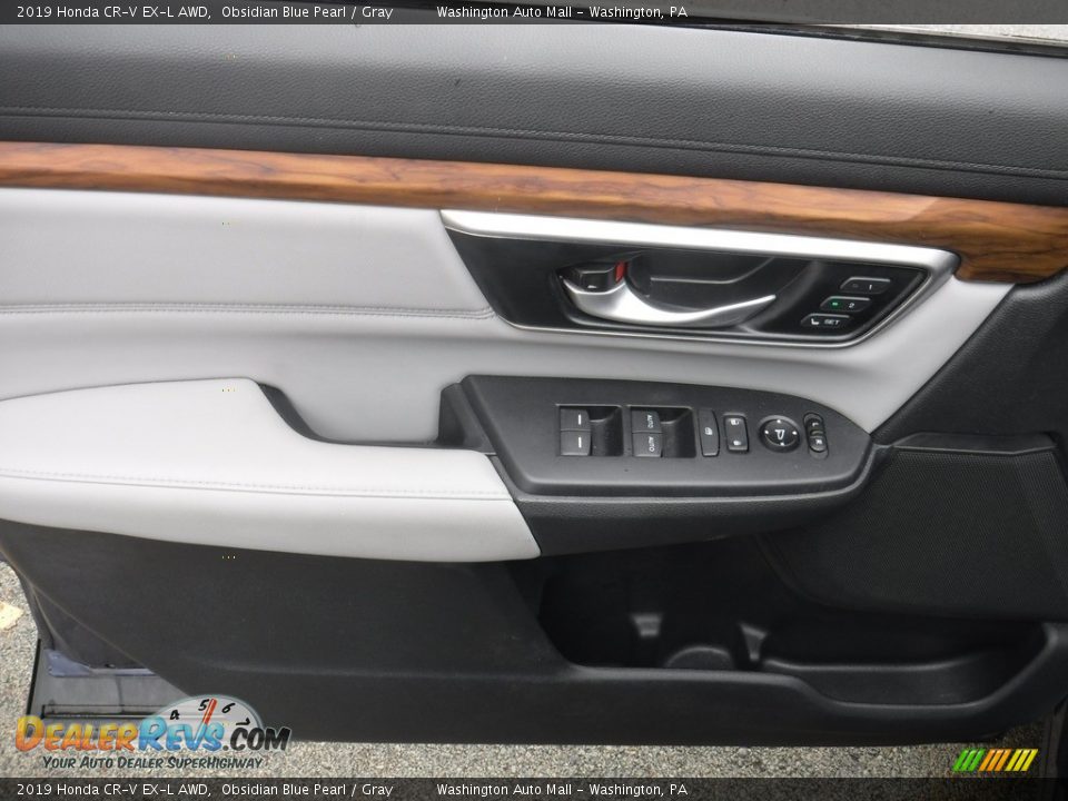 2019 Honda CR-V EX-L AWD Obsidian Blue Pearl / Gray Photo #15