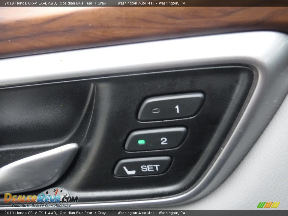 2019 Honda CR-V EX-L AWD Obsidian Blue Pearl / Gray Photo #16