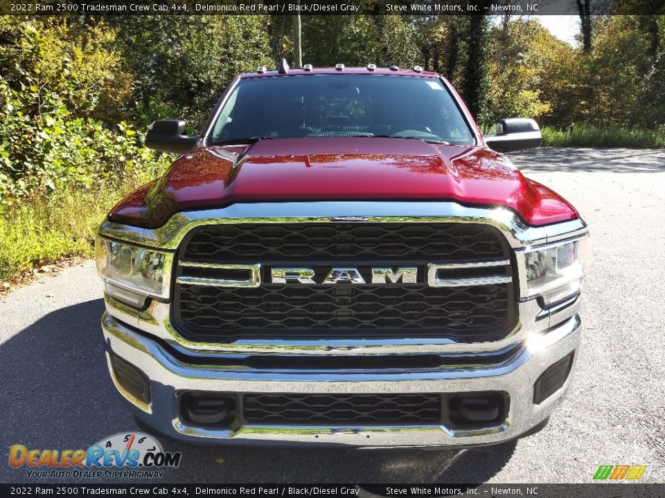 2022 Ram 2500 Tradesman Crew Cab 4x4 Delmonico Red Pearl / Black/Diesel Gray Photo #3