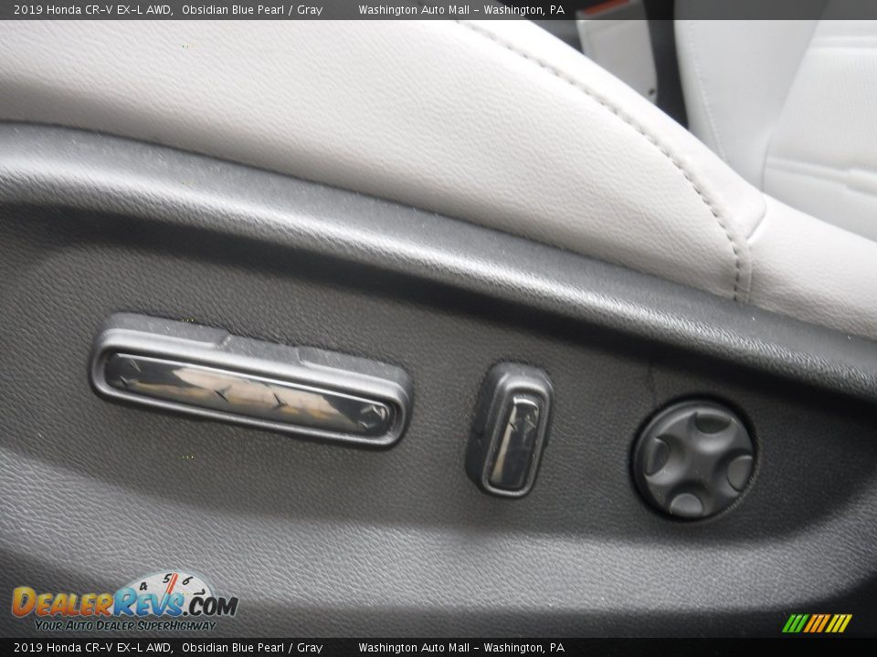 2019 Honda CR-V EX-L AWD Obsidian Blue Pearl / Gray Photo #17