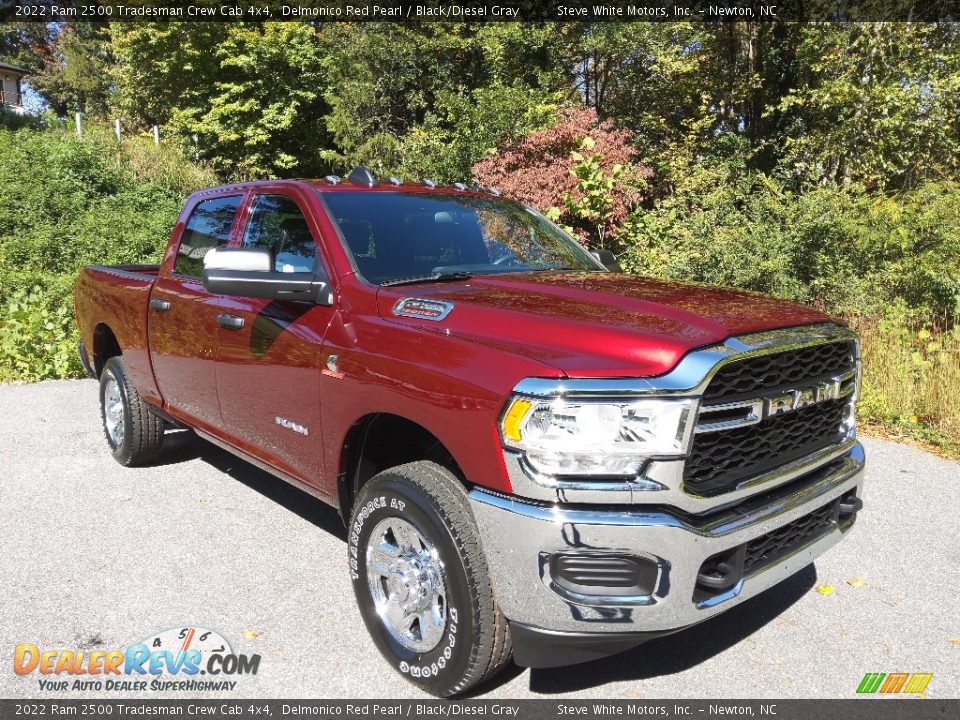 2022 Ram 2500 Tradesman Crew Cab 4x4 Delmonico Red Pearl / Black/Diesel Gray Photo #4