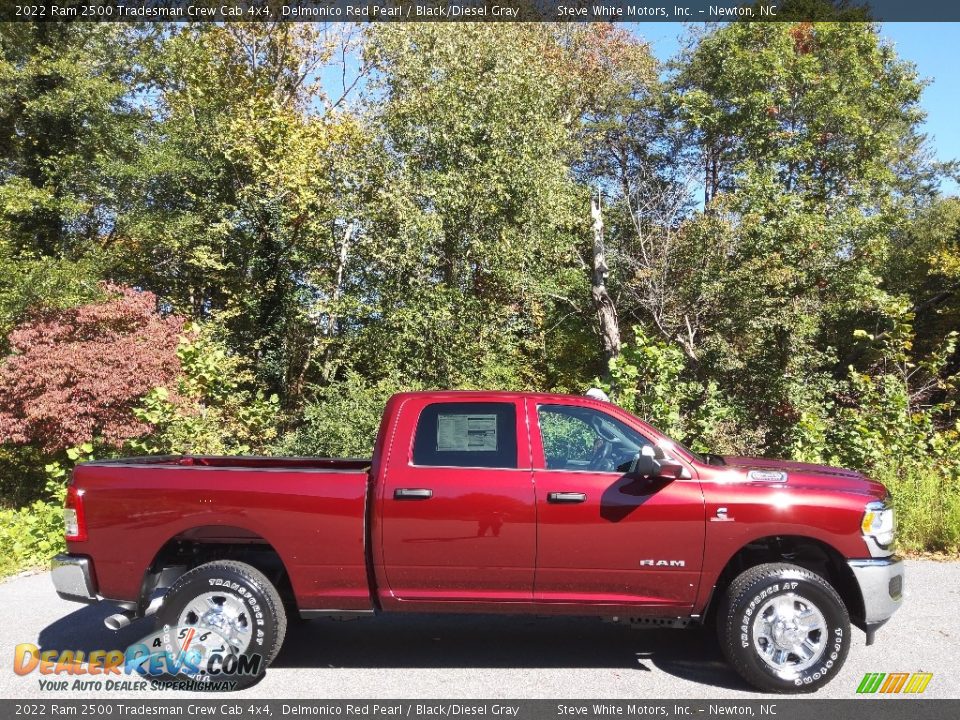 2022 Ram 2500 Tradesman Crew Cab 4x4 Delmonico Red Pearl / Black/Diesel Gray Photo #5