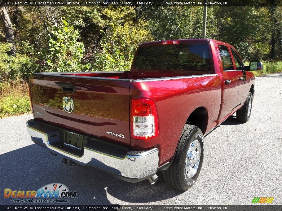 2022 Ram 2500 Tradesman Crew Cab 4x4 Delmonico Red Pearl / Black/Diesel Gray Photo #6