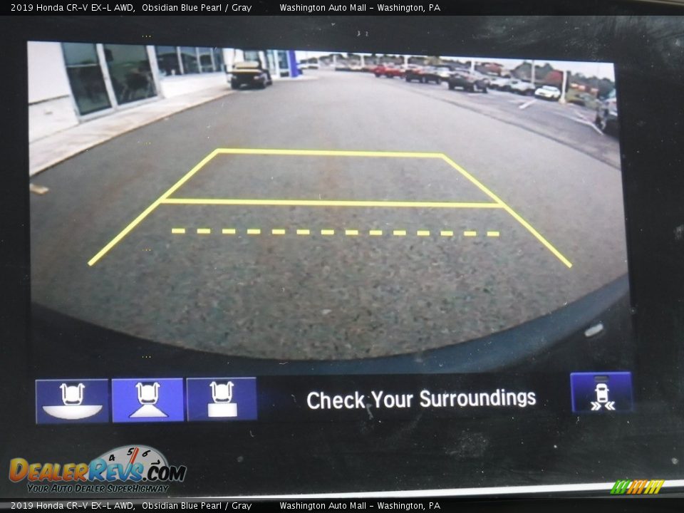 2019 Honda CR-V EX-L AWD Obsidian Blue Pearl / Gray Photo #21