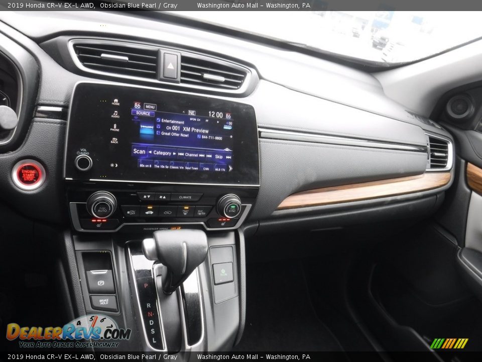 2019 Honda CR-V EX-L AWD Obsidian Blue Pearl / Gray Photo #22