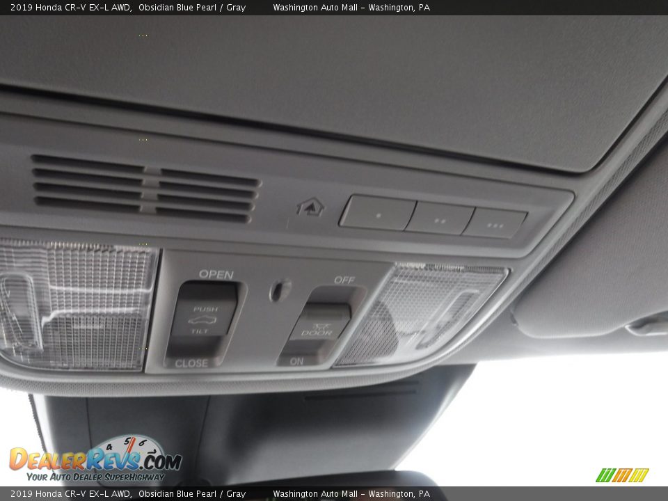 2019 Honda CR-V EX-L AWD Obsidian Blue Pearl / Gray Photo #23