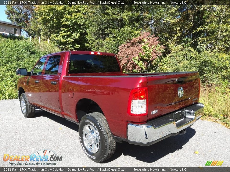 2022 Ram 2500 Tradesman Crew Cab 4x4 Delmonico Red Pearl / Black/Diesel Gray Photo #9