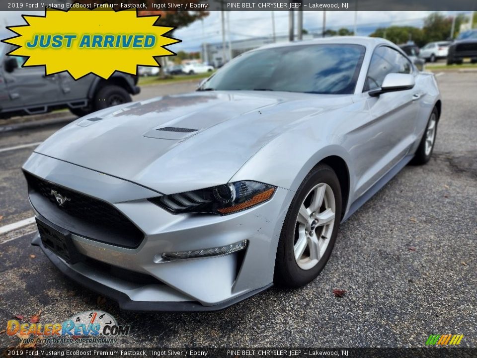 2019 Ford Mustang EcoBoost Premium Fastback Ingot Silver / Ebony Photo #1