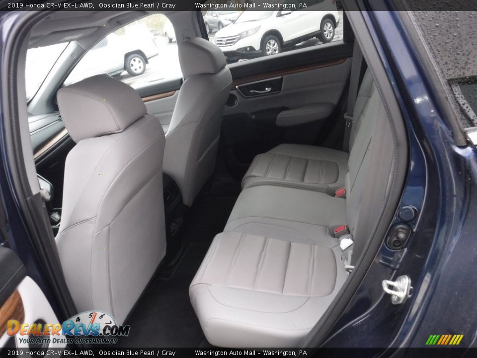 2019 Honda CR-V EX-L AWD Obsidian Blue Pearl / Gray Photo #29