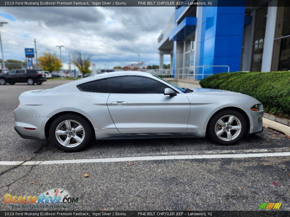 2019 Ford Mustang EcoBoost Premium Fastback Ingot Silver / Ebony Photo #5