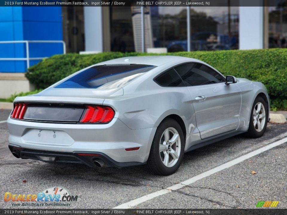 2019 Ford Mustang EcoBoost Premium Fastback Ingot Silver / Ebony Photo #6