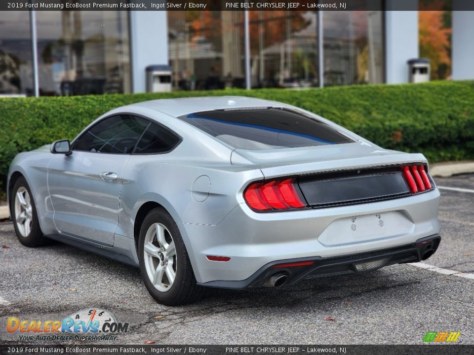 2019 Ford Mustang EcoBoost Premium Fastback Ingot Silver / Ebony Photo #8