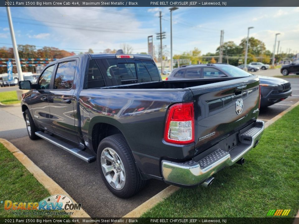 2021 Ram 1500 Big Horn Crew Cab 4x4 Maximum Steel Metallic / Black Photo #11