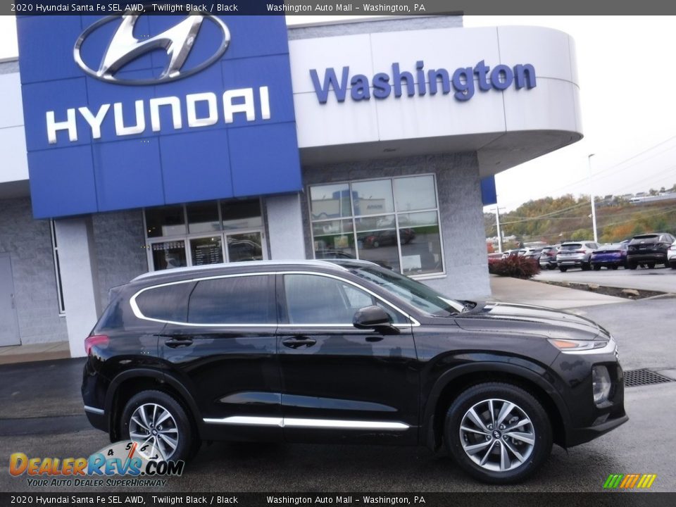 2020 Hyundai Santa Fe SEL AWD Twilight Black / Black Photo #2