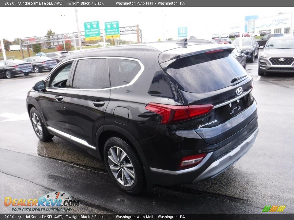 2020 Hyundai Santa Fe SEL AWD Twilight Black / Black Photo #7