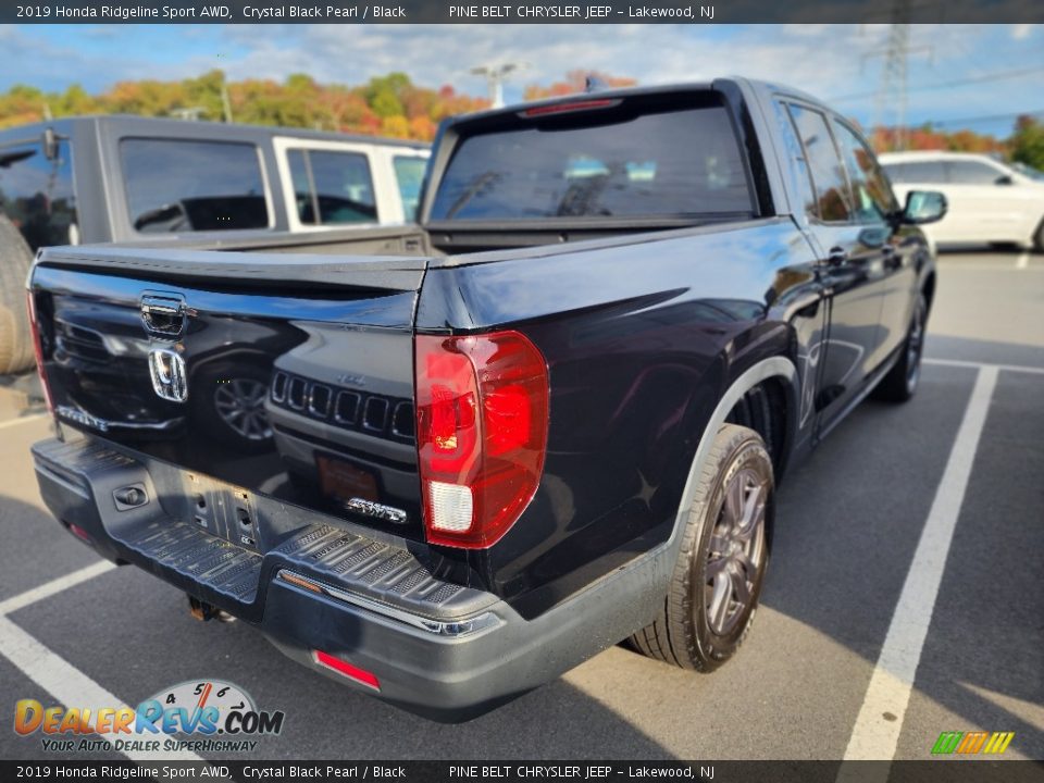 2019 Honda Ridgeline Sport AWD Crystal Black Pearl / Black Photo #6