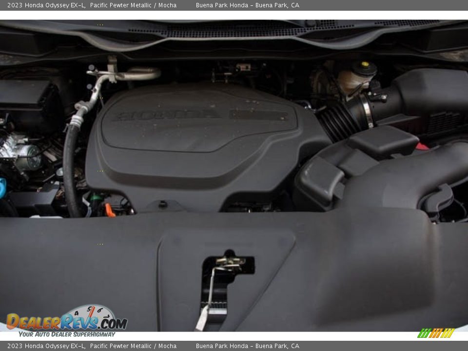 2023 Honda Odyssey EX-L Pacific Pewter Metallic / Mocha Photo #9