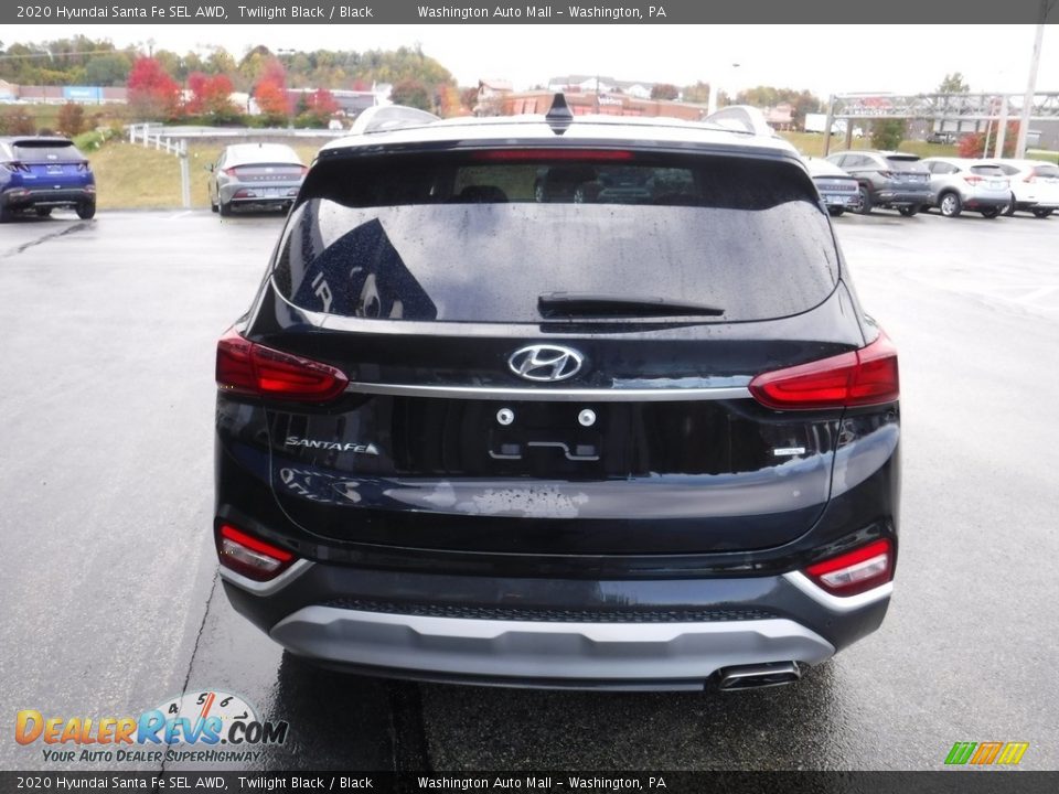 2020 Hyundai Santa Fe SEL AWD Twilight Black / Black Photo #8