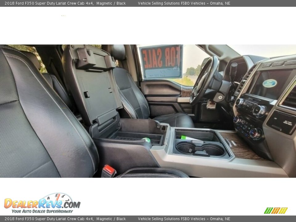 2018 Ford F350 Super Duty Lariat Crew Cab 4x4 Magnetic / Black Photo #6