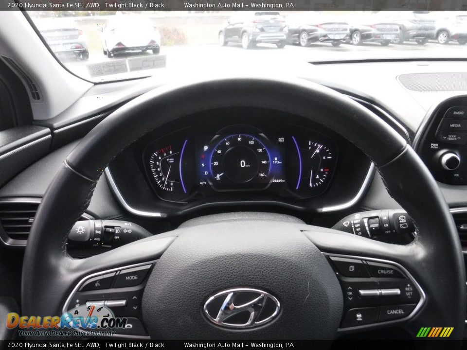 2020 Hyundai Santa Fe SEL AWD Twilight Black / Black Photo #25