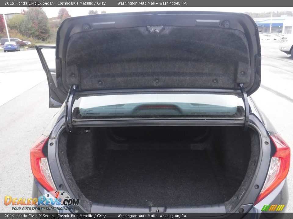 2019 Honda Civic LX Sedan Cosmic Blue Metallic / Gray Photo #24