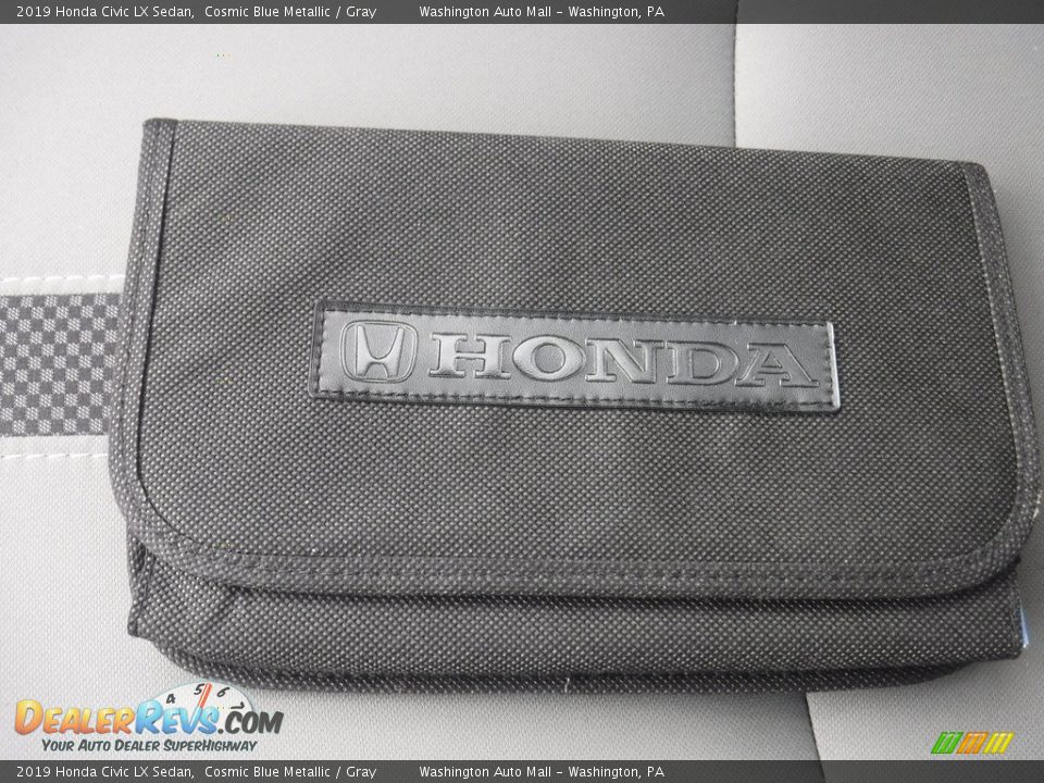 2019 Honda Civic LX Sedan Cosmic Blue Metallic / Gray Photo #25