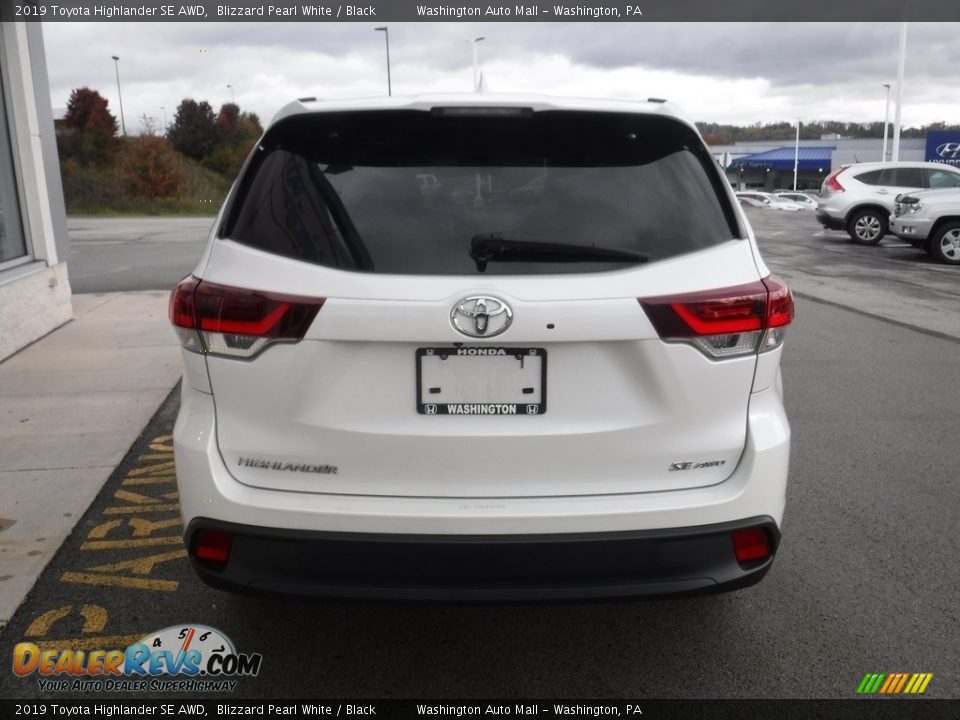 2019 Toyota Highlander SE AWD Blizzard Pearl White / Black Photo #9